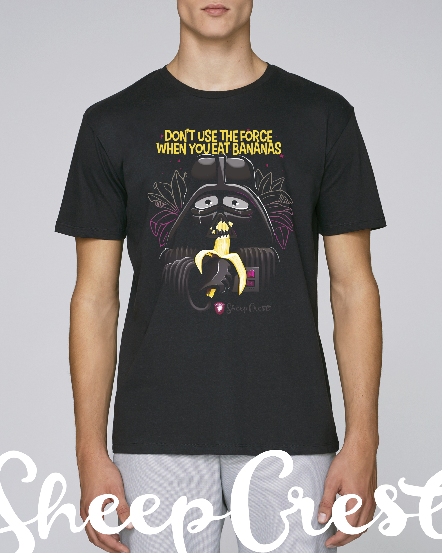 SC1702-Force-Black-FrontView SC1702 The Force t-shirt BLACK