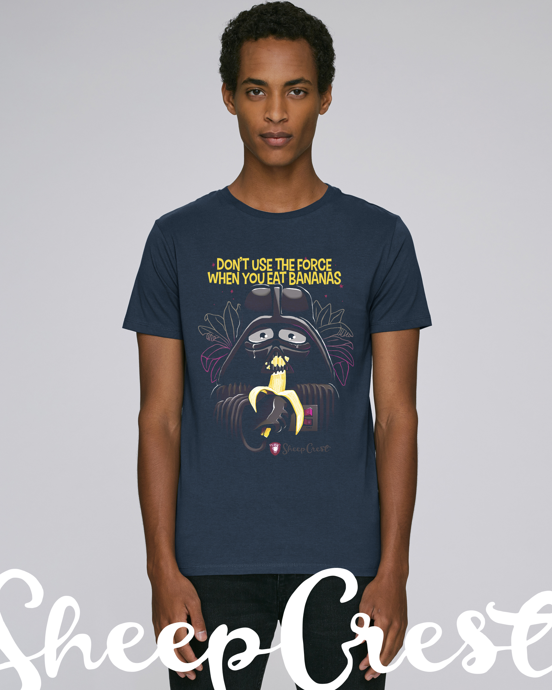 SC1702-Force-Navy-FrontView SC1702 The Force t-shirt Navy