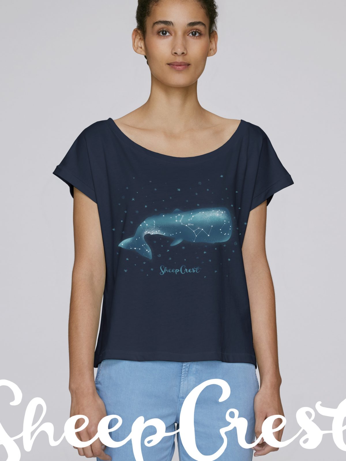 SC1711W The Whale WOMEN t-shirt - FRENCH NAVY