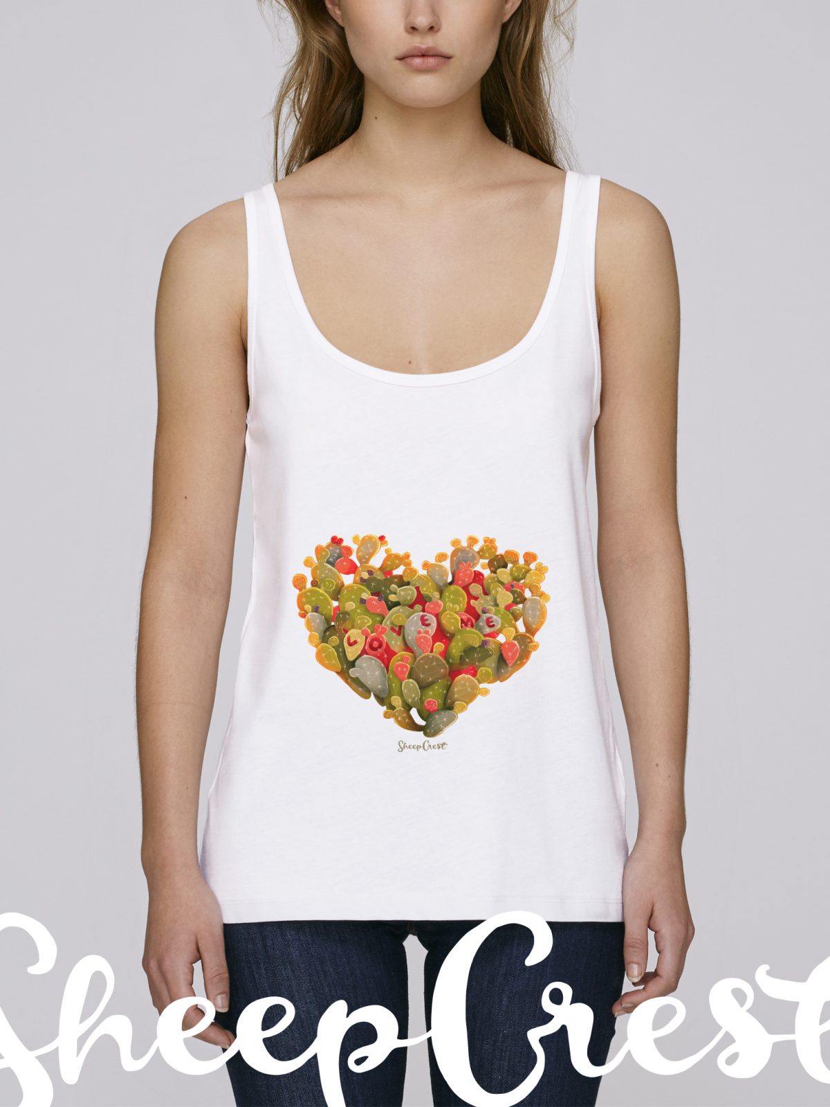 SC1713 Princkly Heart Woman t-shirt - White